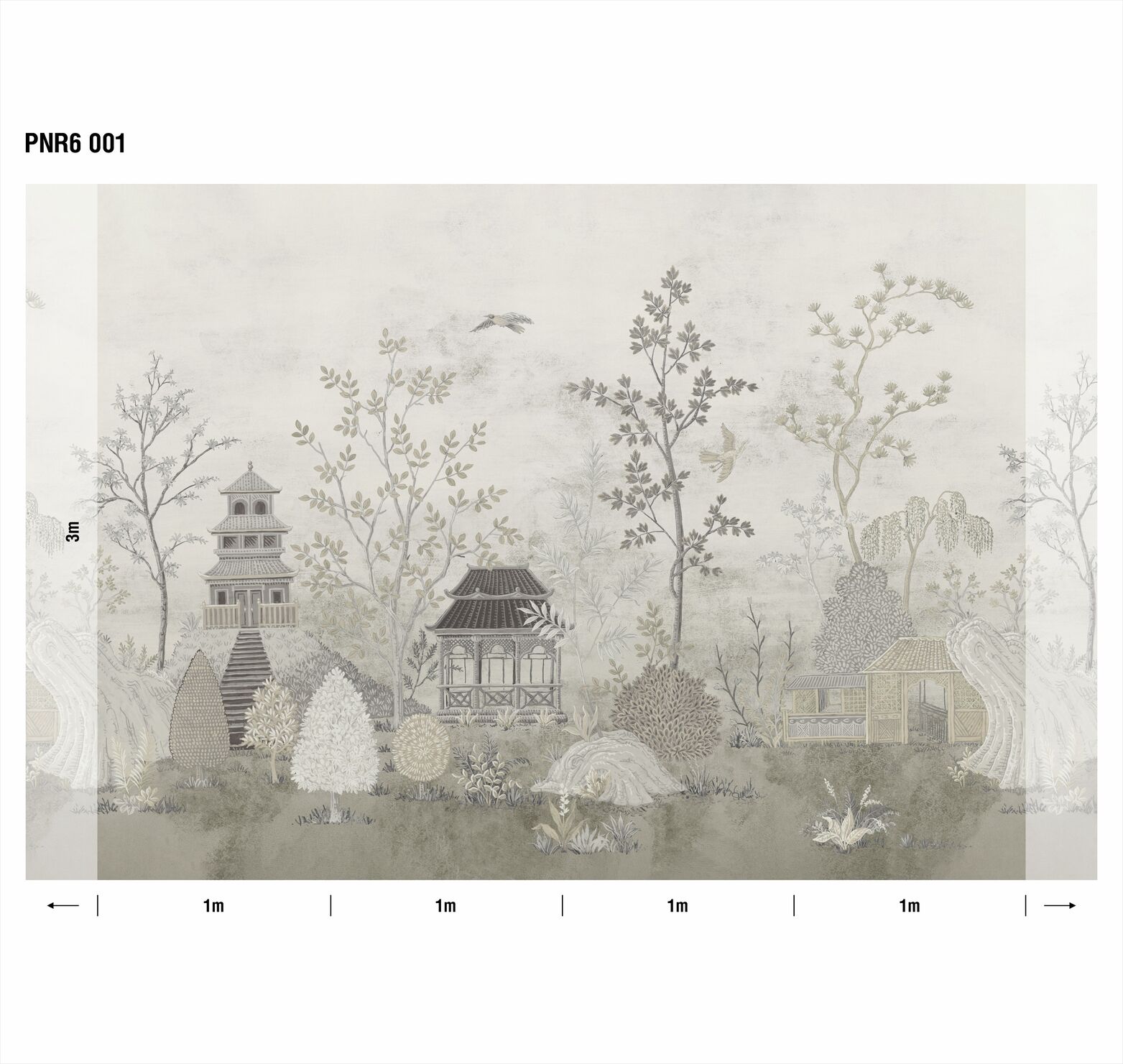 Панно Loymina Панорама Сад уединения PNR6 001 3×1 Панно Loymina Панорама Сад уединения PNR6 001 3×1